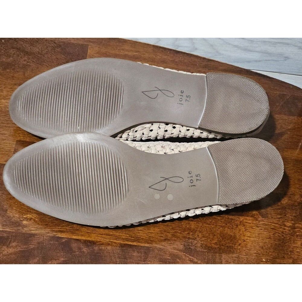 NEW Joie -Saks Fifth Avenue -Women's Woven Leather Pointy Toe Flats Sz 7.5 - Picture 4 of 5